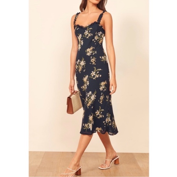 Reformation Dresses & Skirts - Reformation blue Floral Dress. NWOT